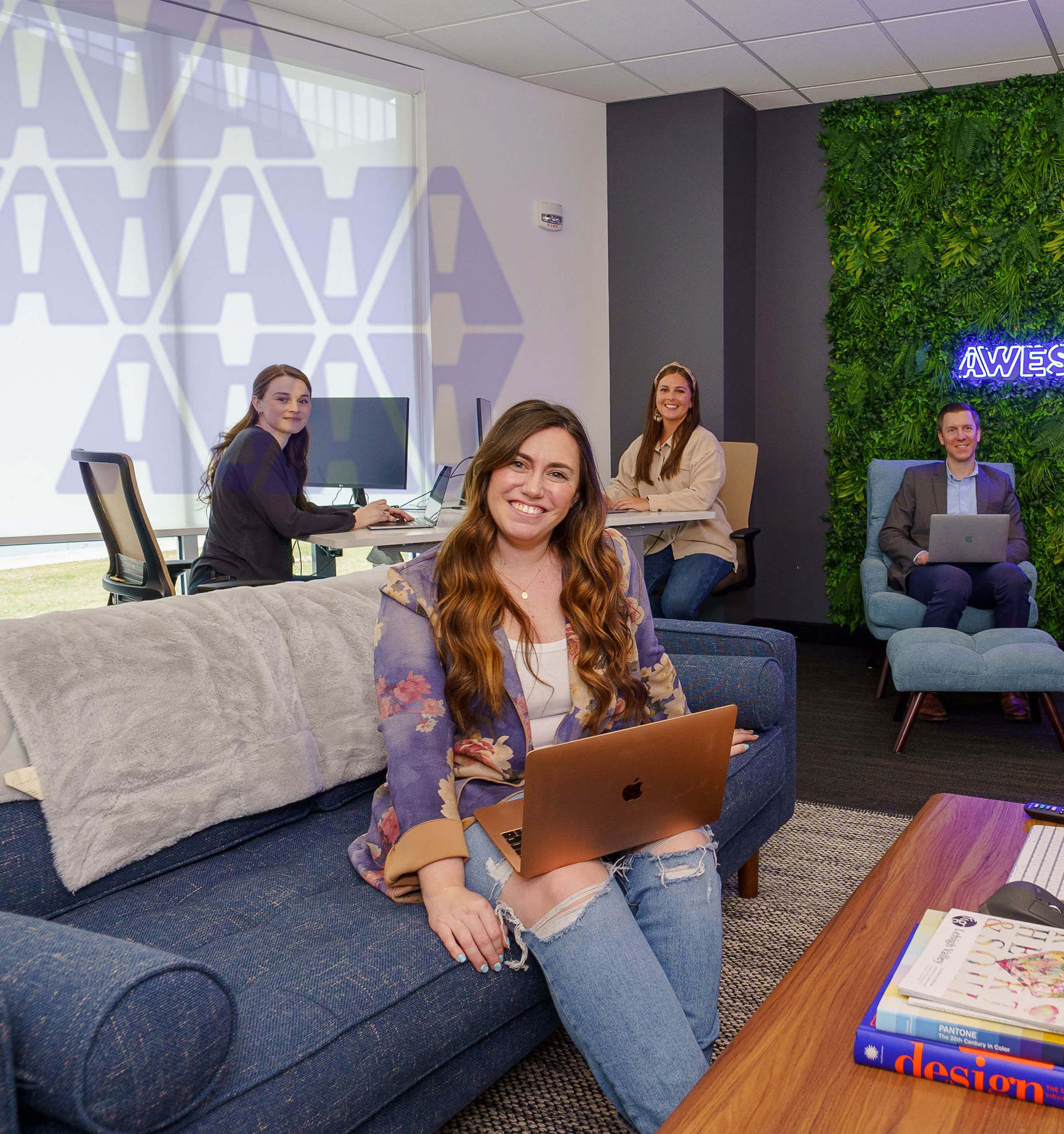 Awestruck Team in Office